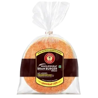 LA AMERICANA BREAD WHOLE WHEAT BRAN BURGER-150GM
